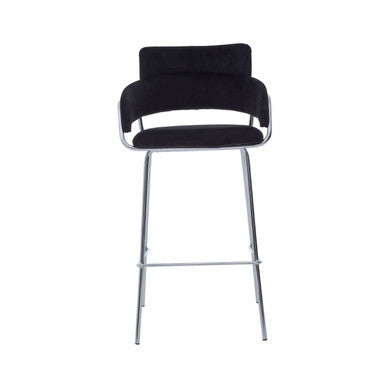 Black Velvet Bar Chair | Tamzin