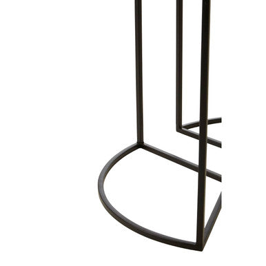 Mirano Gold Silver and Copper Set of 3 Side Tables