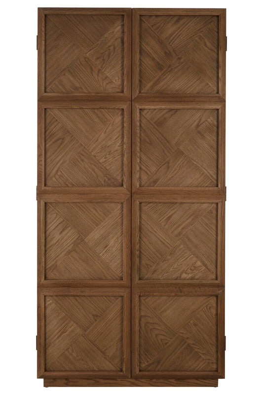 Salvar Natural Oak Wood Tall Cabinet