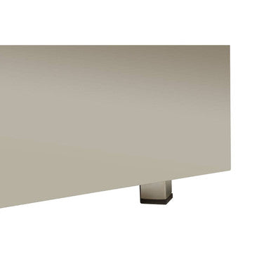 Carlox Black Glass and Chrome Finish Square Coffee Table