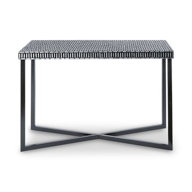 Bria Black Shell Inlay Console Table