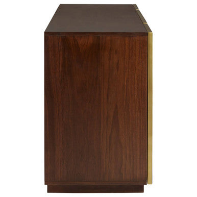 Kempton Grey Shagreen Effect 4 Door Sideboard