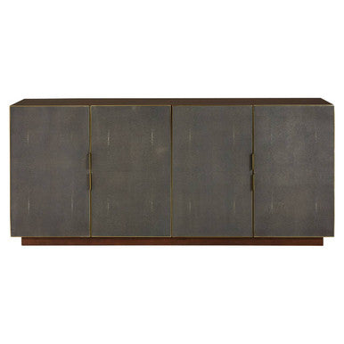 Kempton Grey Shagreen Effect 4 Door Sideboard