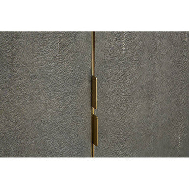 Kempton Grey Shagreen Effect 4 Door Sideboard