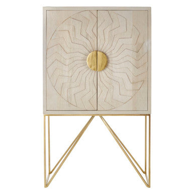 Sadras Whitewash Mango Wood Cabinet