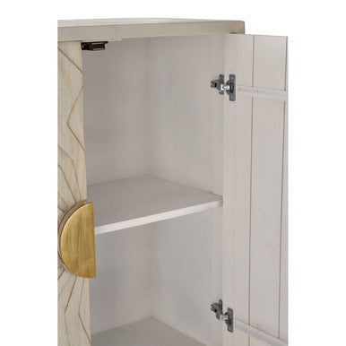 Sadras Whitewash Mango Wood Cabinet