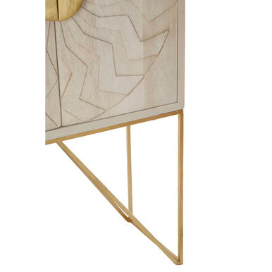 Sadras Whitewash Mango Wood Cabinet