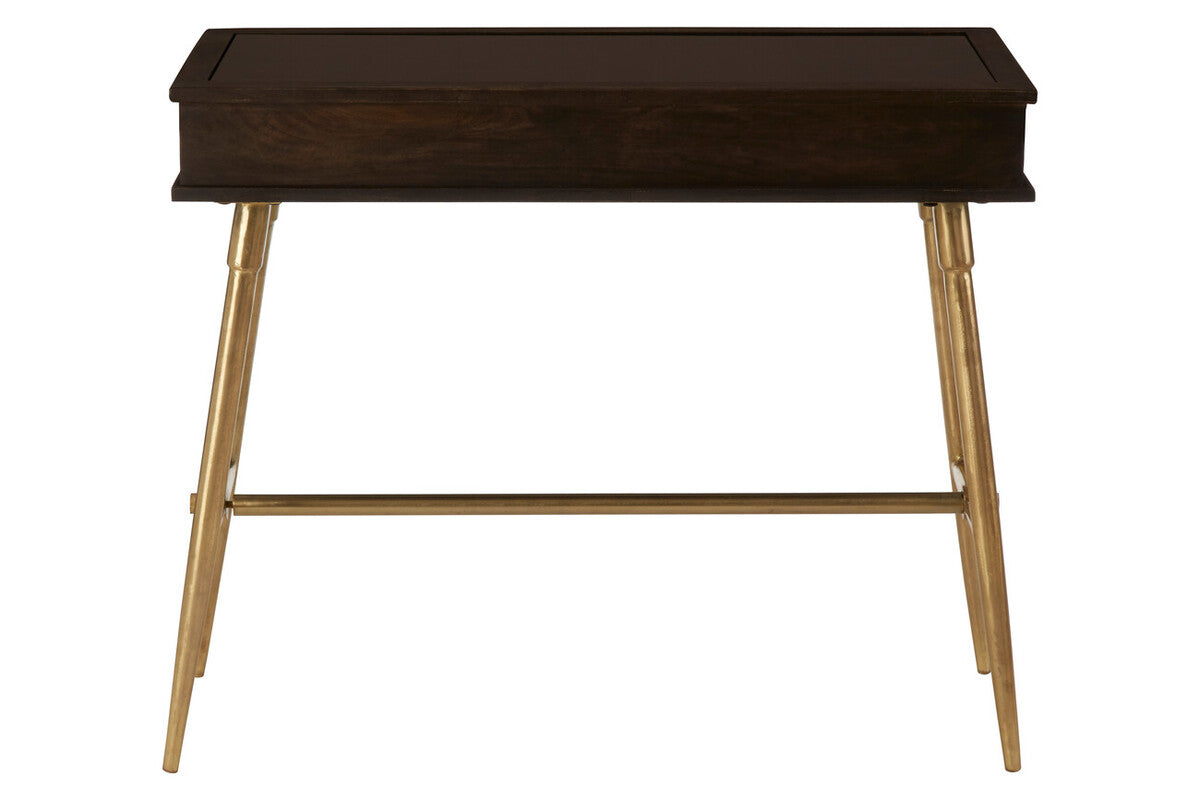 Sagor Dark Mango Wood Console Table with Drawers