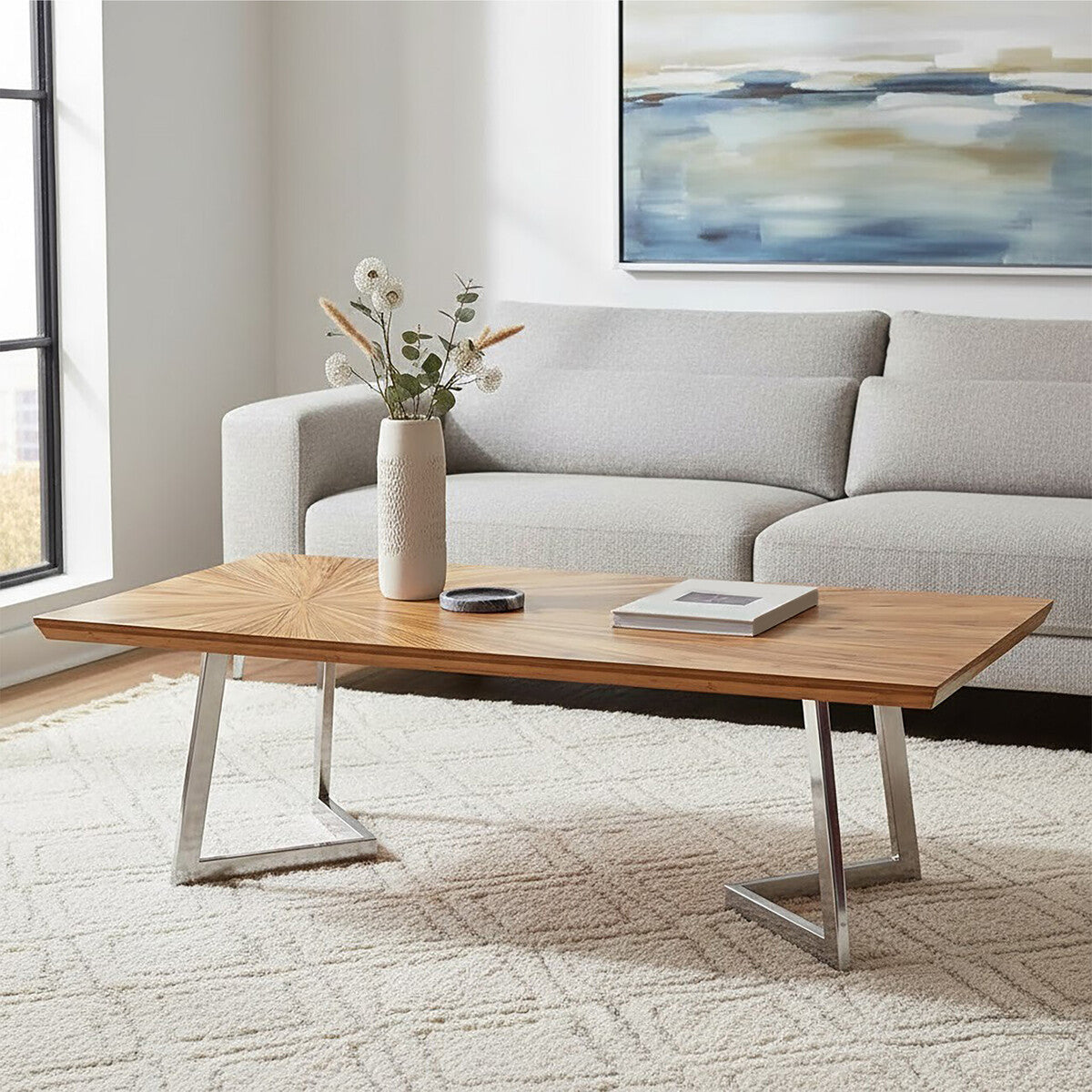 Gabar Natural Bamboo Coffee Table
