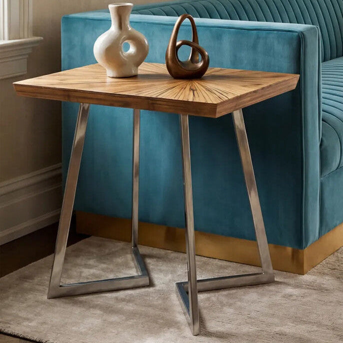 Gabar Natural Bamboo Side Table