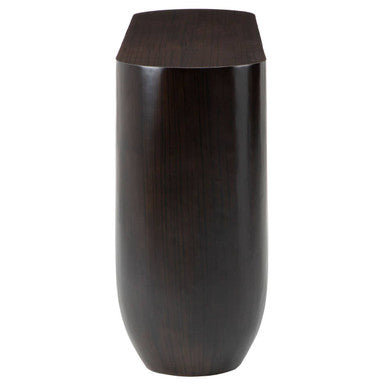 Gabelle Black Bamboo Oval Console Table
