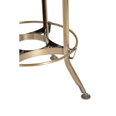 Gator Brass Finish Adjustable Bar Stool
