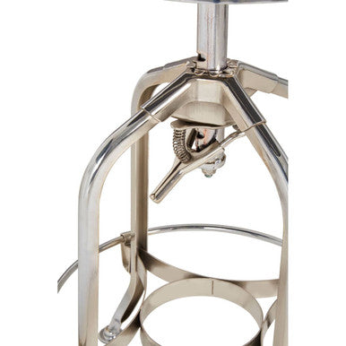 Gator Black Ash Wood and Chrome Finish Adjustable Bar Stool