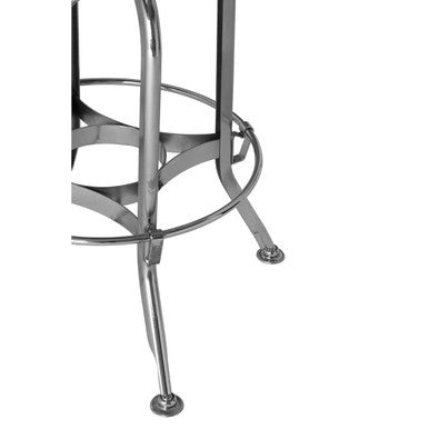 Gator Black Ash Wood and Chrome Finish Adjustable Bar Stool