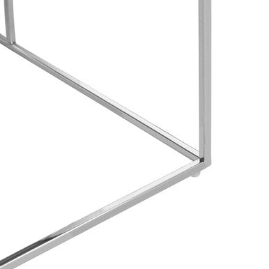 Oria Brushed Silver and Gold Finish Coffee Table