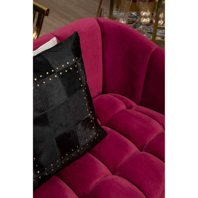 Bella Wine Velvet 3 Seater Sofa