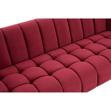 Bella Wine Velvet 3 Seater Sofa