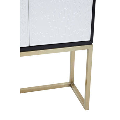 Dumas Black and White 2 Door Cabinet