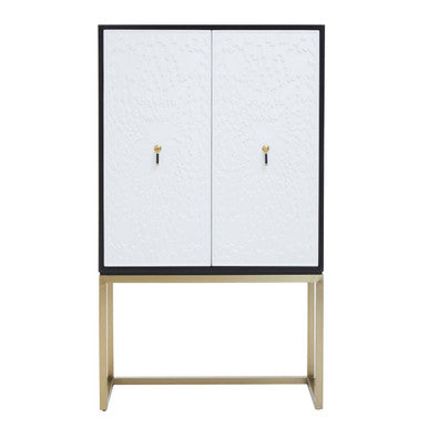 Dumas Black and White 2 Door Cabinet