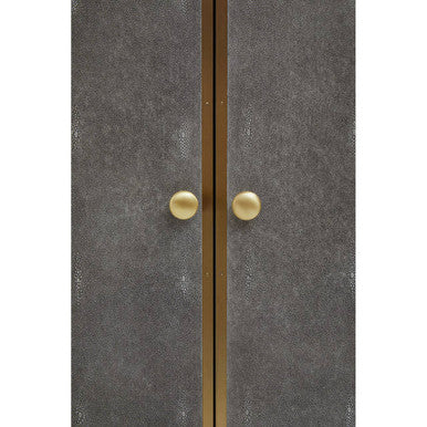 Deskey Grey Shagreen Effect Cabinet