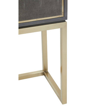 Deskey Grey Shagreen Effect Cabinet