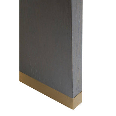Deskey Grey Shagreen Effect 1 Drawer Side Table