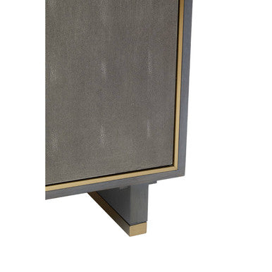 Deskey Grey Shagreen Effect 2 Door and 3 Drawer Sideboard