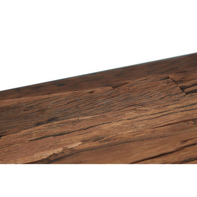 Kerala Natural Recycled Wood Console Table with Curved Legs