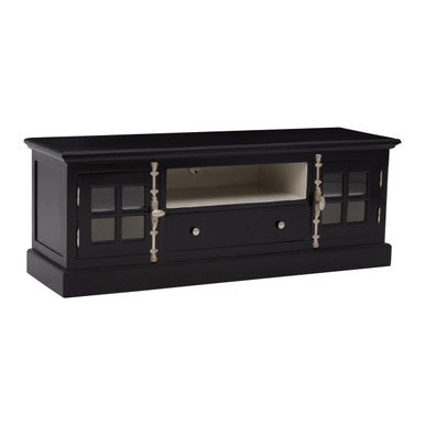 Covent Black Wooden Media Unit