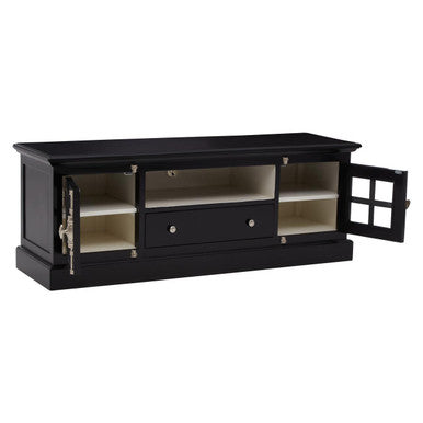 Covent Black Wooden Media Unit