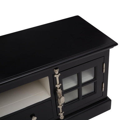 Covent Black Wooden Media Unit