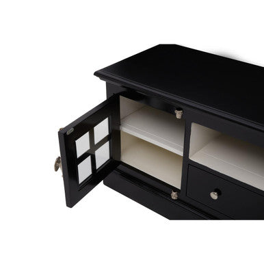 Covent Black Wooden Media Unit
