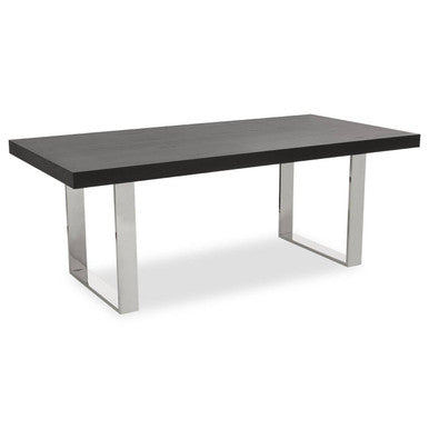 Black Elm Wood Dining Table
