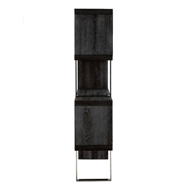 Ulmus Black Elm Wood 4 Tier Shelf Unit