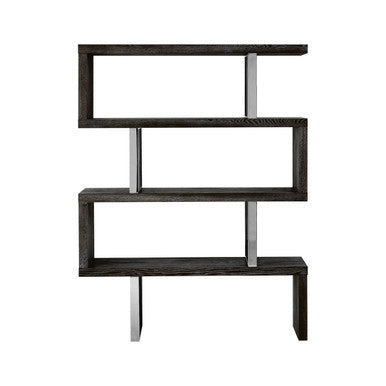 Ulmus Black Elm Wood 4 Tier Shelf Unit
