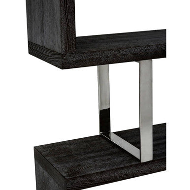 Ulmus Black Elm Wood 4 Tier Shelf Unit