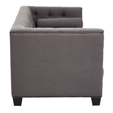 3 Seater Grey Fabric Sofa | Surina