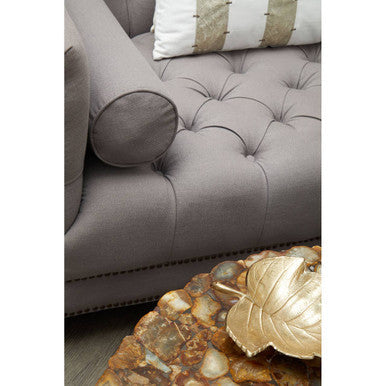 3 Seater Grey Fabric Sofa | Surina