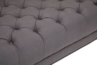 3 Seater Grey Fabric Sofa | Surina