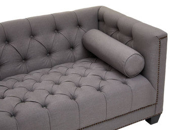 2 Seater Grey Fabric Sofa | Surina