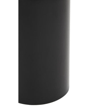 Elva Black and Gold Finish Art Deco Side Table