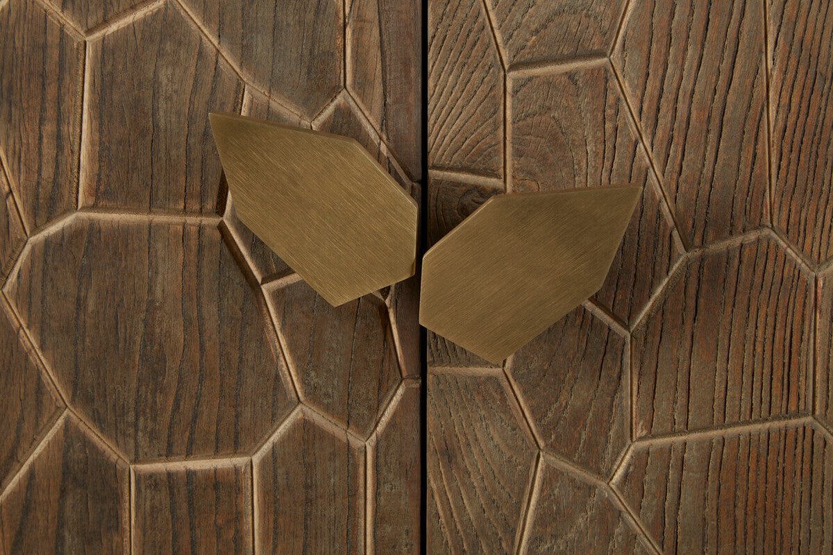 Malay Recycled Elm Wood 2 Door Sideboard