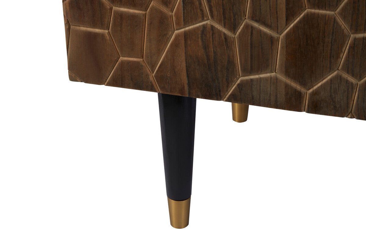 Malay Recycled Elm Wood 2 Door Sideboard