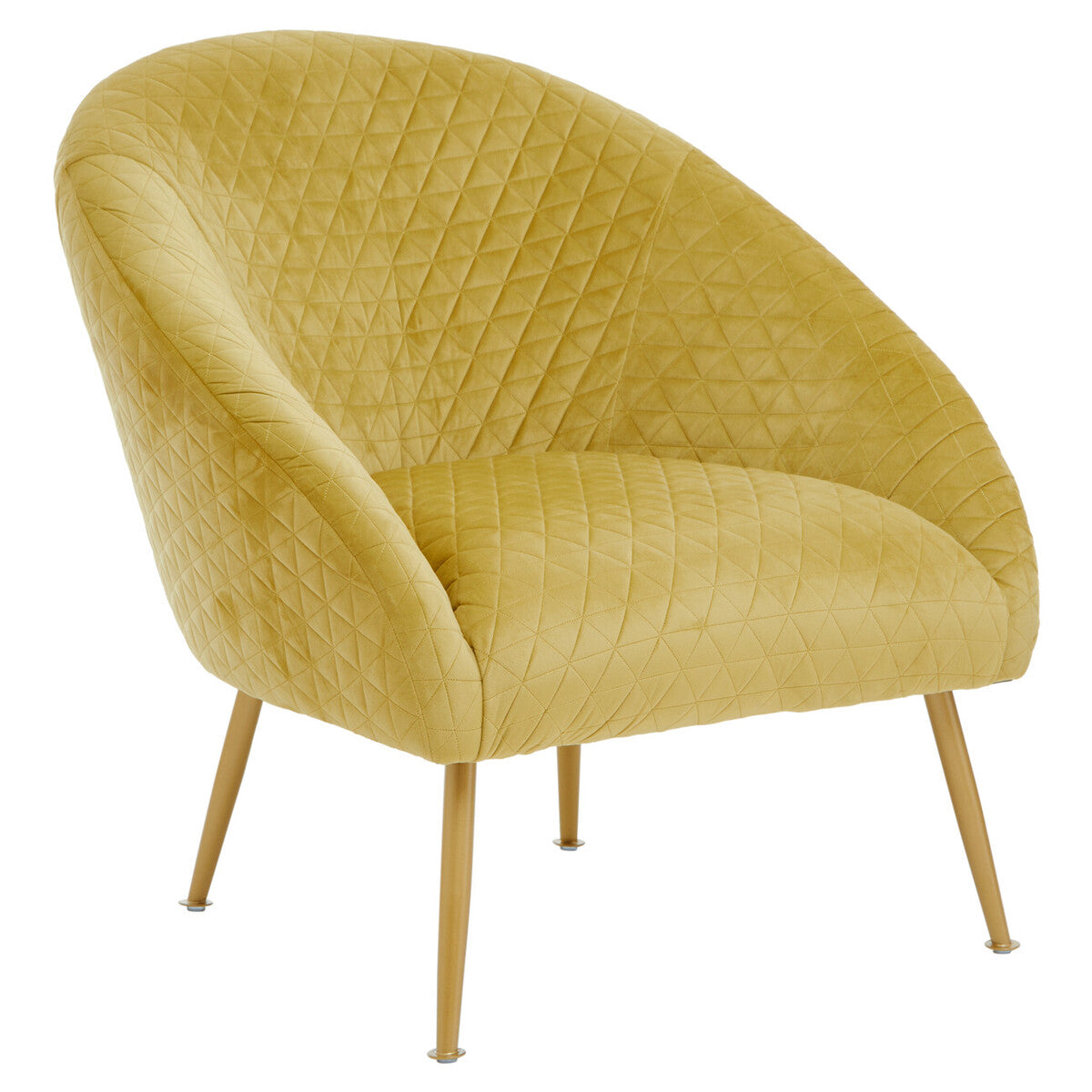 Tania Gold Velvet Statement Chair