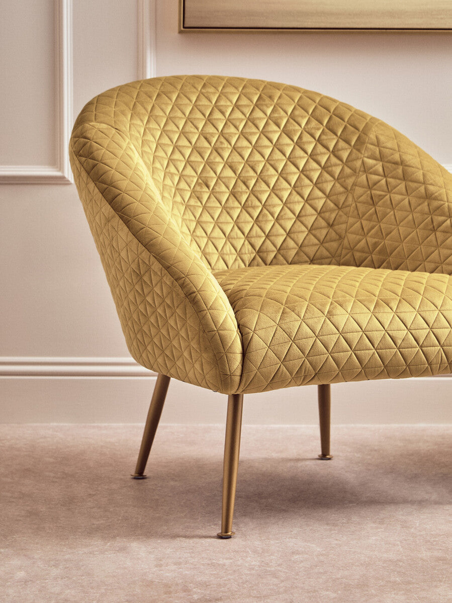 Tania Gold Velvet Statement Chair