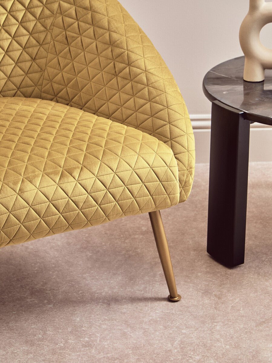Tania Gold Velvet Statement Chair