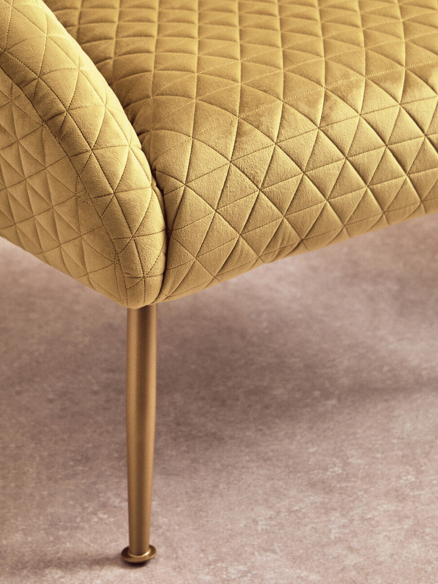 Tania Gold Velvet Statement Chair