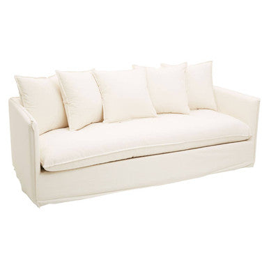 Antibes Cream Fabric 3 Seater Sofa
