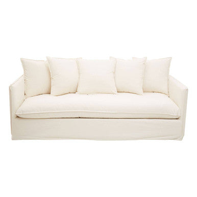 Antibes Cream Fabric 3 Seater Sofa