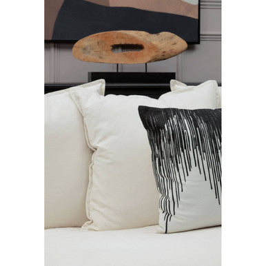 Antibes Cream Fabric 3 Seater Sofa
